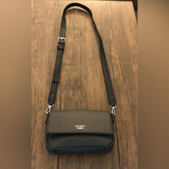 Guess Small Crossbody Bag Dark Gray - Picture 14 of 15